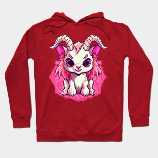 Pink Craft Cult Cute Baphomet Satanic Hoodie